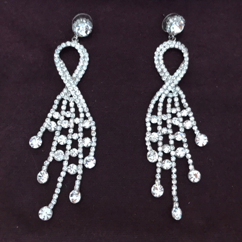 Rhinestone earrings from Spain